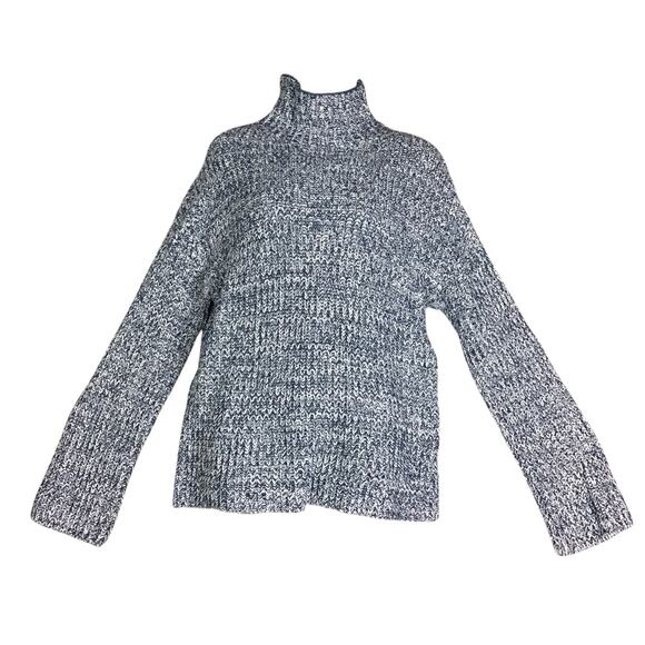 Caslon Sweater Size X-S Mock Neck Chunky Knit Oversized Long Sleeve Pullover - Picture 1 of 11